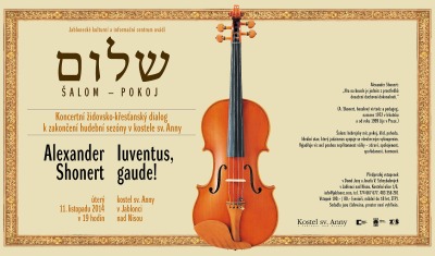 Iuventus, Gaude! a houslista Alexander Shonert zahrají v kostele sv. Anny