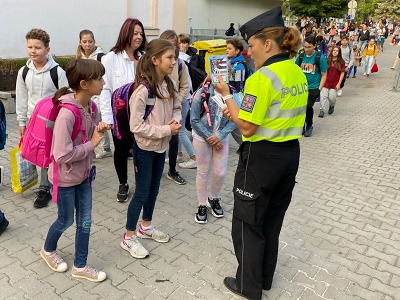 Autor foto:Archiv Policie ČR Na začátku školního roku děti vykročily se Zebrou