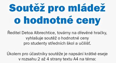 Soutěž pro mládež o hodnotné ceny