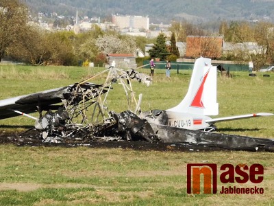 Na libereckém letišti havarovalo malé letadlo