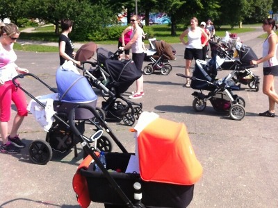 Strollering u jablonecké přehrady je v plném proudu