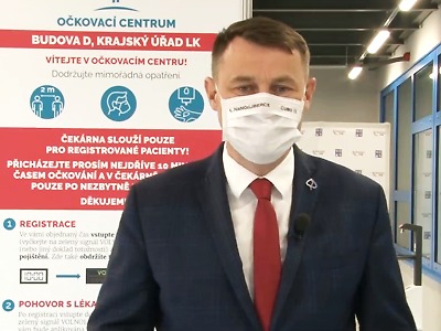 Autor foto:Archiv KÚ Libereckého kraje/ reprofoto z videa V Libereckém kraji je vyočkováno už 139 tisíc dávek vakcíny