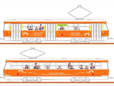 Benefiční tramvajová Linka bezpečí pomohla vybrat 60 tisíc korun