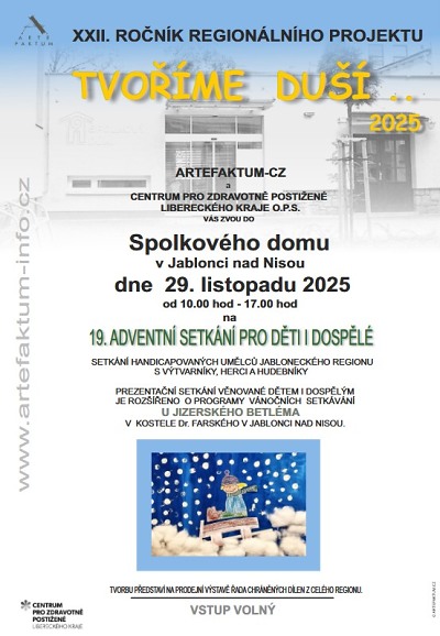 Připravují adventní setkání ve Spolkovém domě v Jablonci