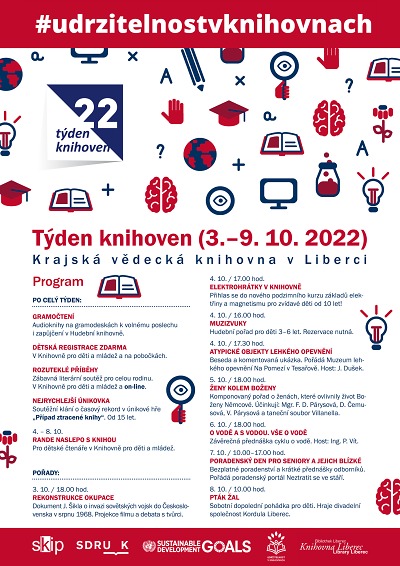 Autor foto:Archiv Krajská vědecká knihovna Liberec Krajská vědecká knihovna v Liberci připravuje Týden knihoven 2022