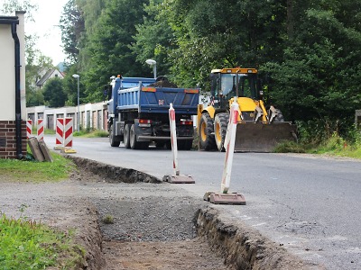 V ulici U Nisy v Jablonci probíhá rekonstrukce