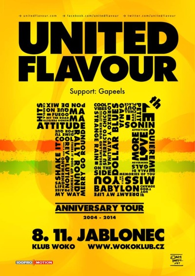 United Flavour oslaví 10 let na scéně v jabloneckém klubu Woko