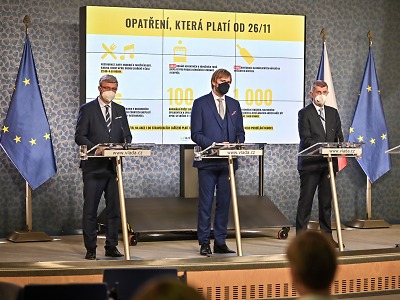 Autor foto:Archiv Úřad vlády ČR Od 26. listopadu platí v Česku znovu nouzový stav