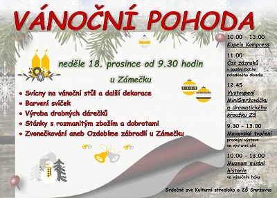Autor foto:Archiv kulturního střediska města Smržovka Vánoční pohodu vyladí Kompress i MiniSmržováček