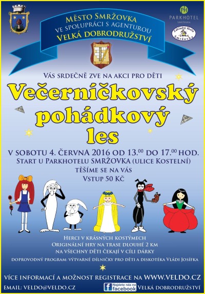 Večerníčkovský pohádkový les pořádají na Smržovce