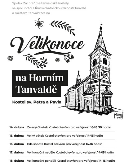 Velikonoce na Horním Tanvaldě v kostele sv. Petra a Pavla