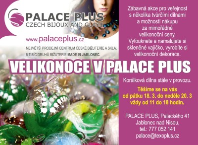 Dílničky a zábavu s výrobou ozdob přinesou Velikonoce v Palace Plus