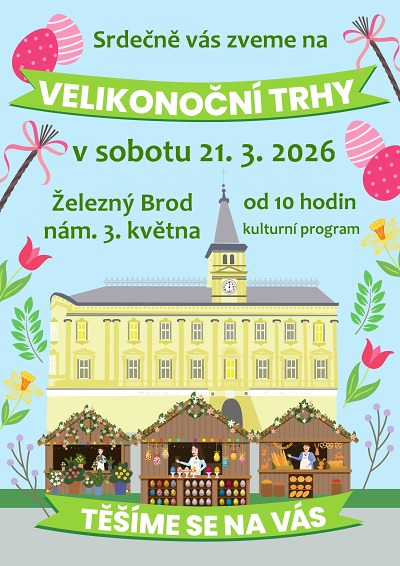 Na náměstí v Železném Brodě chystají velikonoční trhy