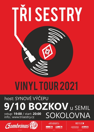 Tři Sestry v rámci Vinyl Tour zajíždí i do Bozkova