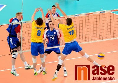 Čeští volejbalisté v Jablonci vše vyhráli