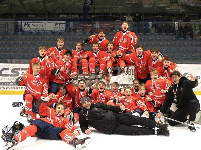Hokejový výběr Libereckého kraje do 15 let vyhrál šampionát krajů
