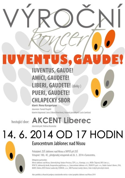 Jablonecké sbory se představí na výročním koncertě v Eurocentru