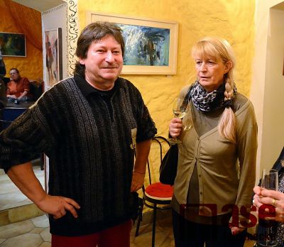 Obrazem: Vernisáž výstavy obrazů Jana Šimka