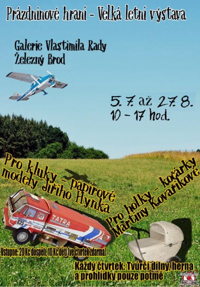 Výstava Prázdninové hraní ukáže papírové modely i kočárky