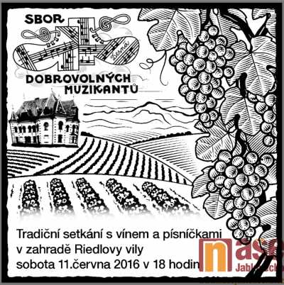 Jarní muzicírování v zahradě Riedlovy vily v Desné 