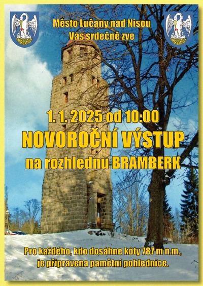 Z Lučan se jde v Novém roce na Bramberk