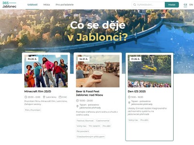 Plánujete akci pro veřejnost? Využijte portál 365jablonec.cz