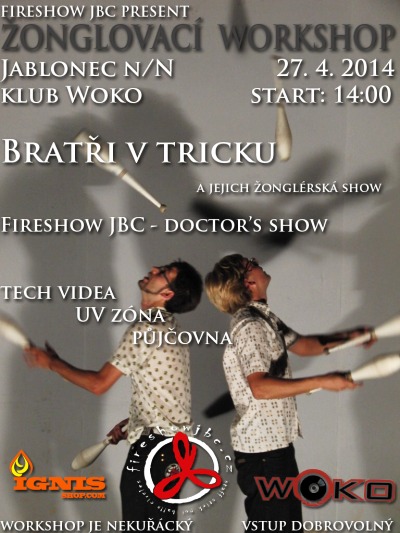 Dubnový žonglovací workshop obohatí duo Bratři v tricku