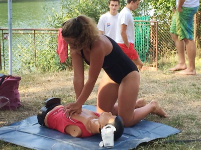 Vodní záchranáři opět měřili síly na jablonecké přehradě