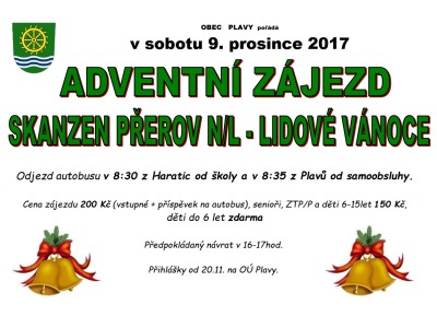 Pozvánka na adventní zájezd do skanzenu