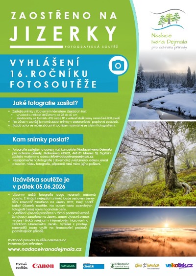 Šestnáctý ročník fotosoutěže Zaostřeno na Jizerky byl vyhlášen