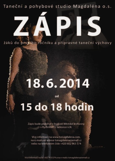 Taneční a pohybové studio Magdaléna hledá nové talenty