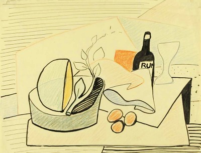 Dílem měsíce v Oblastní galerii je Zátiší s lahví rumu