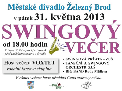 Městské divadlo v Železném Brodě ovládne swing