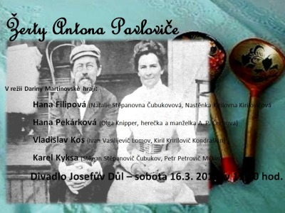 Hodkovičtí ochotníci ukážou v Josefově Dole Žerty Antona Pavloviče