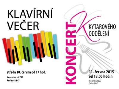 Jablonecká ZUŠ pořádá klavírní i kytarový koncert