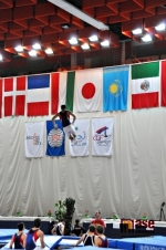 Přípravy na SP ve skocích na trampolíně 