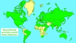 Zeleně vybarvené státy - místa, kde byly zobrazeny stránky Naše Jablonecko
