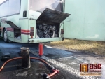 Požár autobusu 