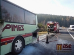Požár autobusu 