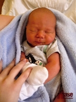 Tadeáš Košnar potěšil svou maminku Lenku Košnarovou 5. listopadu 2011 odpoledne.