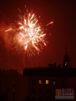 Oslavy příchodu nového roku 2012 v Jablonci nad Nisou.
