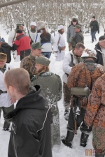 Ukázka bitvy o znovudobytí Budapešti v lednu 1945. Smržovka, leden 2012.