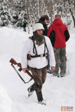 Ukázka bitvy o znovudobytí Budapešti v lednu 1945. Smržovka, leden 2012.