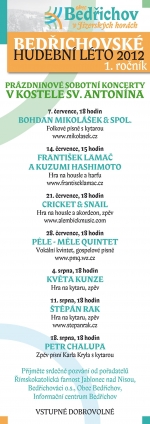 Začíná Bedřichovské kulturní léto 2012