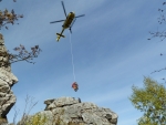 Cvičení složek Integrovaného záchranného systému na libereckém letišti a ve skalní oblasti Ještědský hřeben