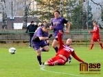 FK Jiskra Mšeno - Sokol Lhota pod Libčany 2:0 (0:0), Karel Vanc v obranném zákroku.