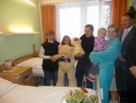 Starosta navštívil první miminko narozené v roce 2011 v jablonecké nemocnici