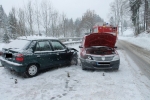 Nehoda řidičů Škody Felicie a Dacie Logan v Lučanech nad Nisou