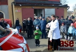 Slavnostní představení nového hasičského vozu v Rychnově