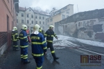 Požár v areálu bývalého podniku Elektroporcelán  v Desné